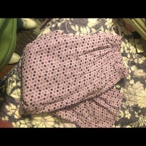 Purple polka dotted pj pants